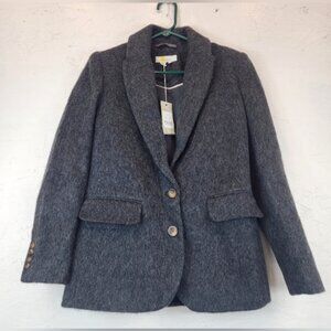 Boden Charcoal Gray Wool Blend‎ Jacket Womens Size 6 NWT